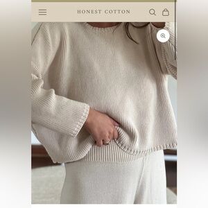 Honest Cotton Travel Sweater